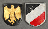 German WWII Pith Helmet Shields for Kriegsmarine