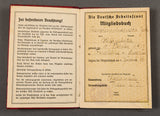 German WWII DAF Membership Book