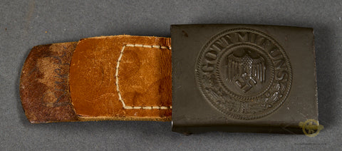 WWII German DAK Army Combat Buckle w/Tab by Aurich