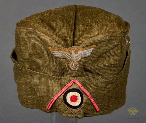 German WWII DAK Army Tropical Panzer Side Cap for Other Ranks Personnel