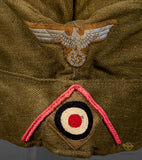 German WWII DAK Army Tropical Panzer Side Cap for Other Ranks Personnel