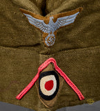 German WWII DAK Army Tropical Panzer Side Cap for Other Ranks Personnel