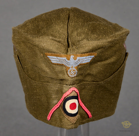 German WWII DAK Army Tropical Panzer Side Cap for Other Ranks Personnel
