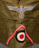 German WWII DAK Army Tropical Panzer Side Cap for Other Ranks Personnel