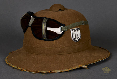 German WWII 2nd Model DAK Tropical Pith Helmet