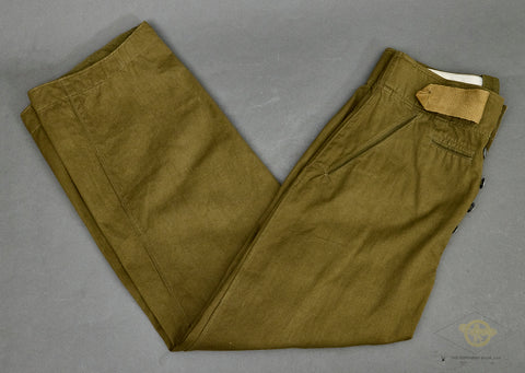 WWII German DAK Tropical Straight Legged Trousers