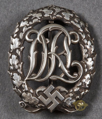 German WWII NAZI DRL Sports Badge in Silver