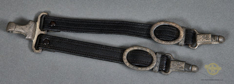 German WWII RLB Leather Dagger Hangers