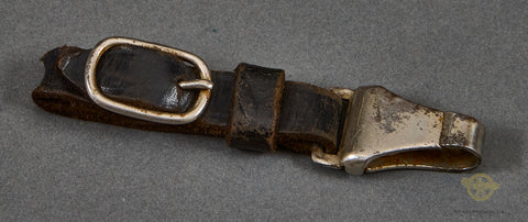 German WWII SS Short Leather Hanger for Dagger