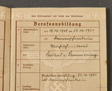 German WWII Deutsches Reich Arbeitbuch