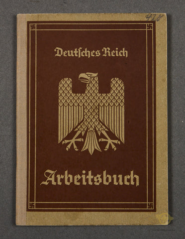 German WWII Deutsches Reich Arbeitbuch