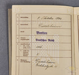 Deutsches Reich Arbeitsbuch