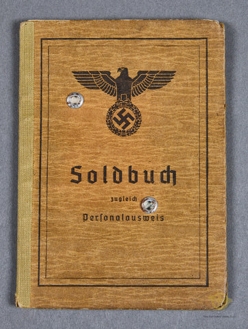 WWII German Army Soldbuch with Additional Documents