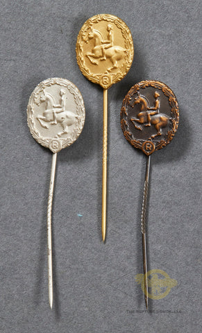 Deutsches Reiter-Abzeichen Set of Stick Pins