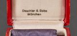 Cased German WWII 40-Year Long Service Badge in Gold