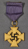 Cased German WWII 40-Year Long Service Badge in Gold
