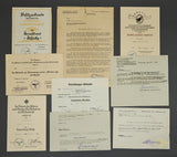 Paratrooper Award Document Grouping to Feldwebel (Sergeant) August Potowski
