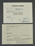 Paratrooper Award Document Grouping to Feldwebel (Sergeant) August Potowski