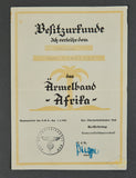 Paratrooper Award Document Grouping to Feldwebel (Sergeant) August Potowski