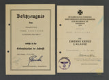 Paratrooper Award Document Grouping to Wilhelm Grossmann