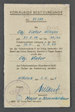 Paratrooper Document Grouping to Feldwebel Erich Vietor