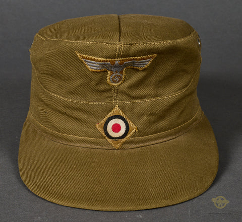 German WWII Army DAK M41 Tropical Field Cap
