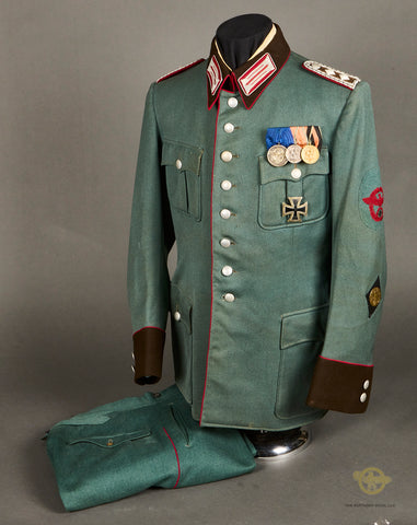 Third Reich Fire Police NCO Tunic and Trouser Set