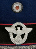 Third Reich Fire Police Officer Visor Cap