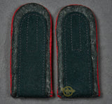 German WWII Luftwaffe Flak Slip on Shoulder Boards