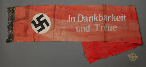 German WWII Funeral Sash for a High Official