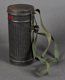 German WWII Military Gas Mask with Can & Accessories