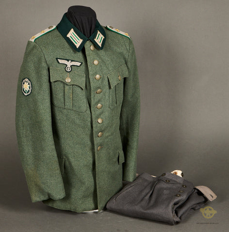 WWII German Army Mountain Trooper Officer Early Tunic and Trousers