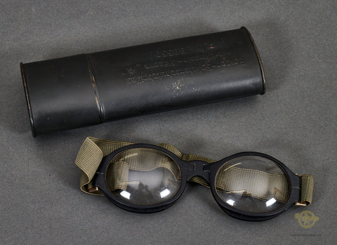 Veteran Bring Back German WWII Luftwaffe Fleiger Splitterschutzbrille (Splinter-proof Flight Goggles)