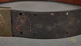 German WWII DAK Army Combat Belt and Buckle
