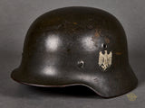 WWII German Model 1940 Single Decal Army Helmet