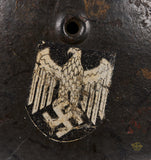 WWII German Model 1940 Single Decal Army Helmet