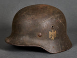 WWII German Army Model 1940 Single Decal Helmet
