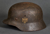WWII German Army Model 1940 Single Decal Helmet