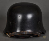 Third Reich Model 1934 Fire Police Double Decal Helmet