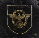 Third Reich Model 1934 Fire Police Double Decal Helmet
