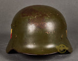 WWII German Army Model 1935 Double Decal Helmet