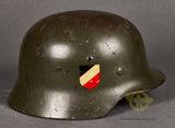 WWII German Army Model 1935 Double Decal Helmet