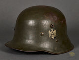 German Model 1916 Transitional WWII Army Single Decal Helmet