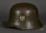 German Model 1916 Transitional WWII Army Single Decal Helmet