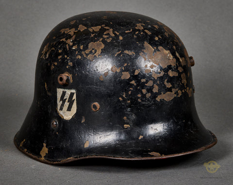 Allgemeine SS Model 1916/7 Double Decal Helmet, Direct Veteran Family Acquisition