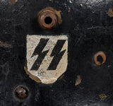 Allgemeine SS Model 1916/7 Double Decal Helmet, Direct Veteran Family Acquisition