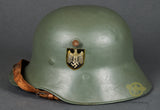 WWII German Model 1918 Style Army Parade Double Decal Helmet