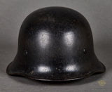 Late Production Third Reich Fire Police M-34 Style Helmet