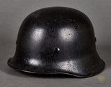 Late Production Third Reich Fire Police M-34 Style Helmet