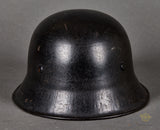 Late Production Third Reich Fire Police M-34 Style Helmet